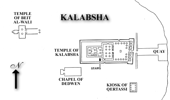 Map of Kalabsha