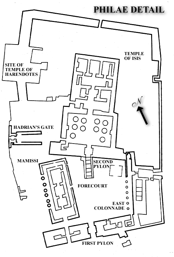Map of the Temple of Isis