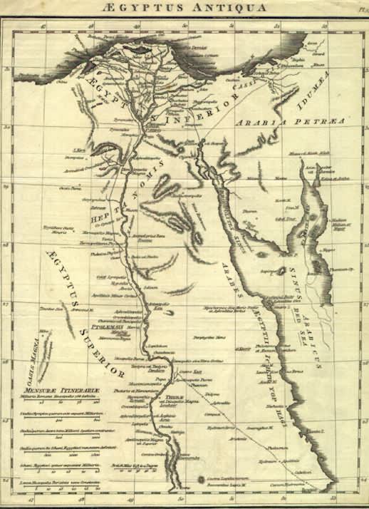 Map of Egypt - 1850