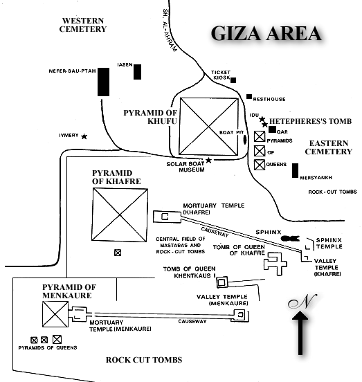 Map of Giza
